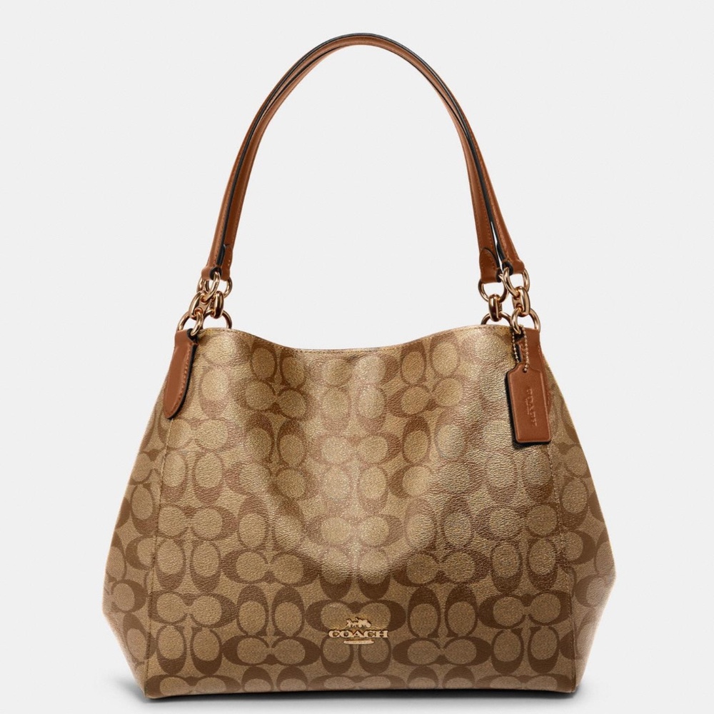 Coach Hallie Shoulder Bag in Signature Canvas